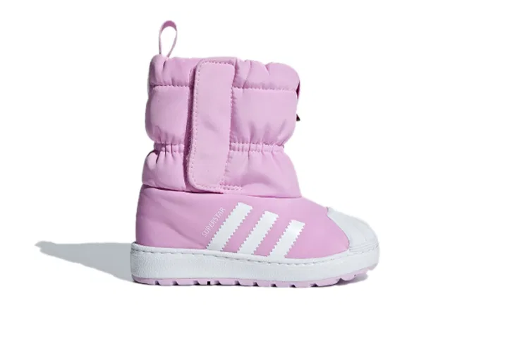 Детские зимние ботинки с утеплителем Superstar Collection Wint3r Cf I Thermal High top Toddler Shoes Adidas Originals, Purple — фото 4