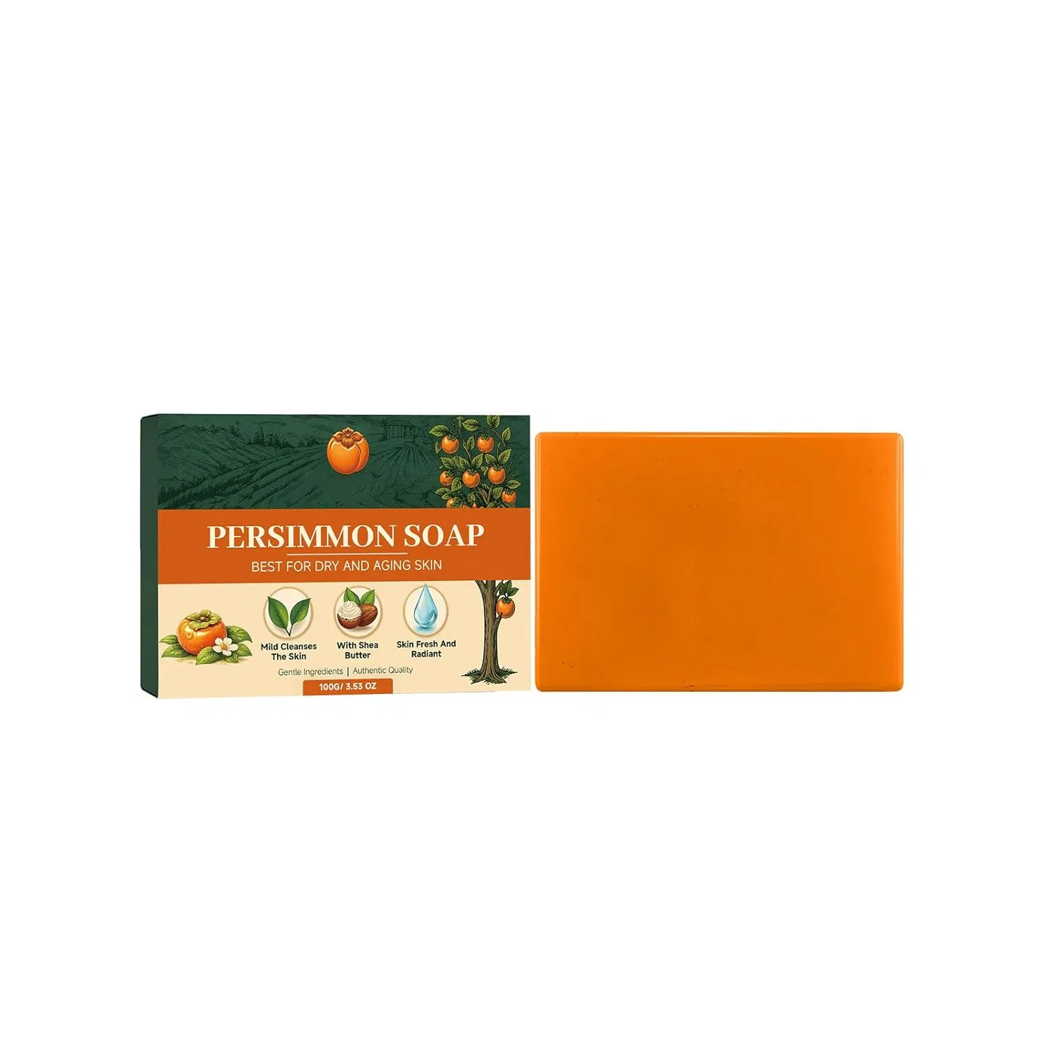 Дезодорирующее мыло Kaki, Ovelle, 100 г
