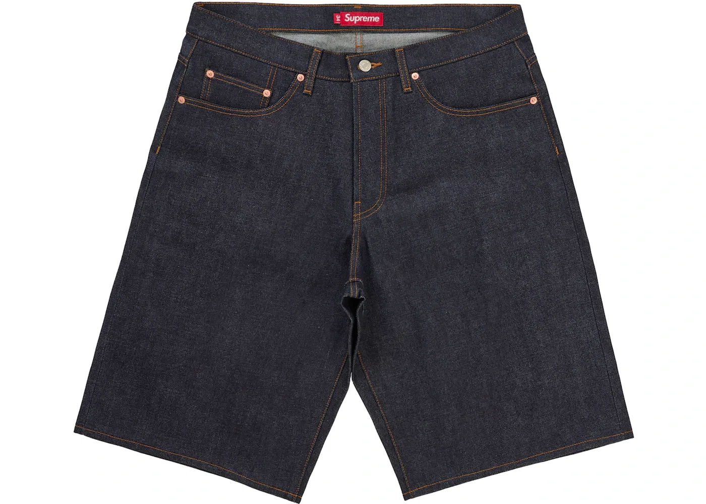 Мужские шорты из селвидж-денима Supreme Short, Rigid Indigo