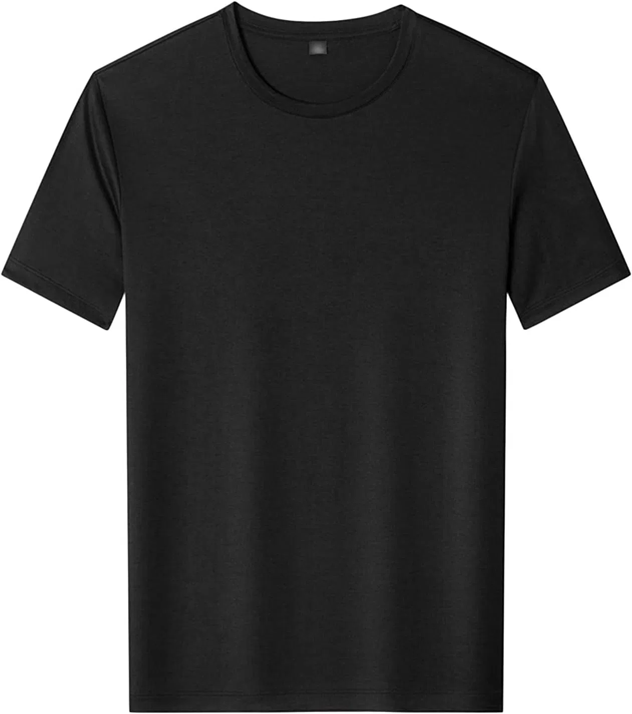 Мужская футболка поло с тремя пуговицами Solid Color, Black
