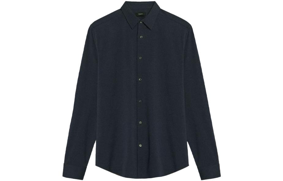

THEORY Мужская рубашка Navy Blue