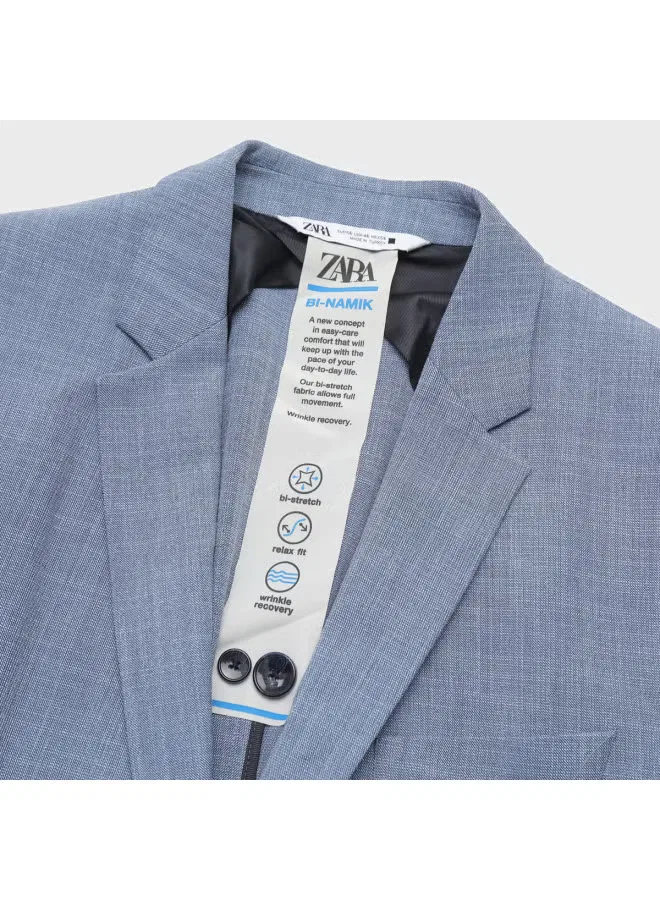 Костюм классический мужской Zara, темно-серо-синий — фото 4