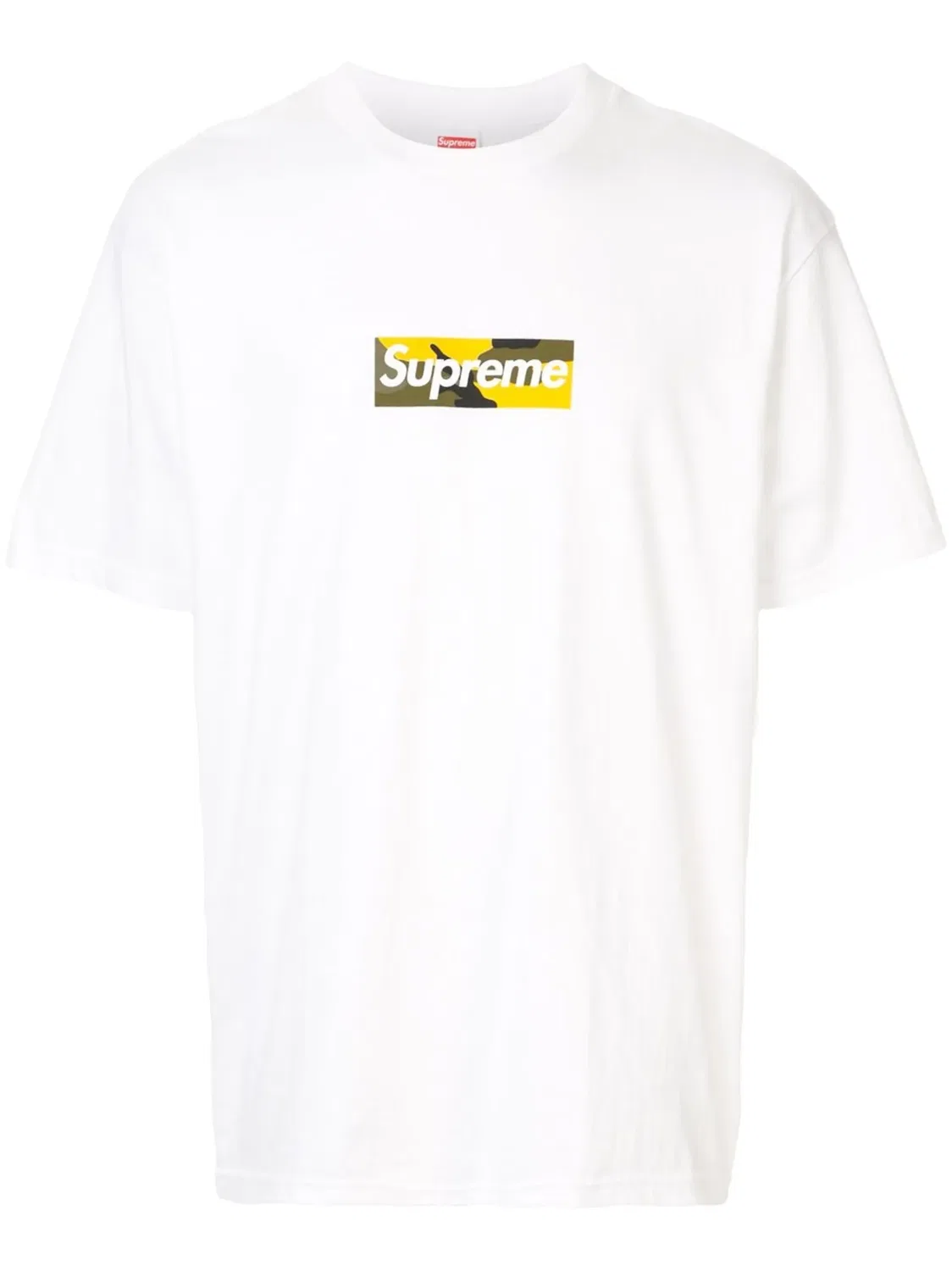 Supreme Белая футболка с box-логотипом