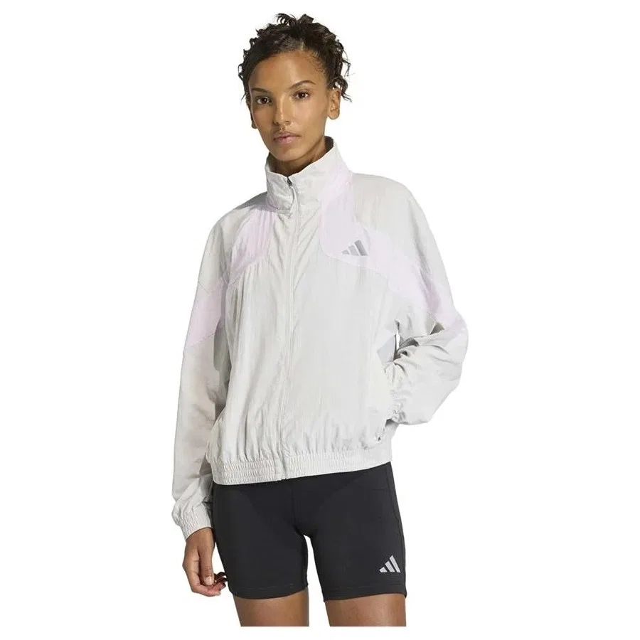 Женская куртка с воротником-стойкой adidas ADI365 C Jkt W KA0335, Серый — фото 2