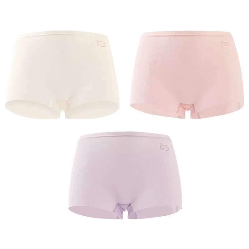 Детские трусы 3 шт. Red bean, Цвет: Combination 2 (white+pink+purple)