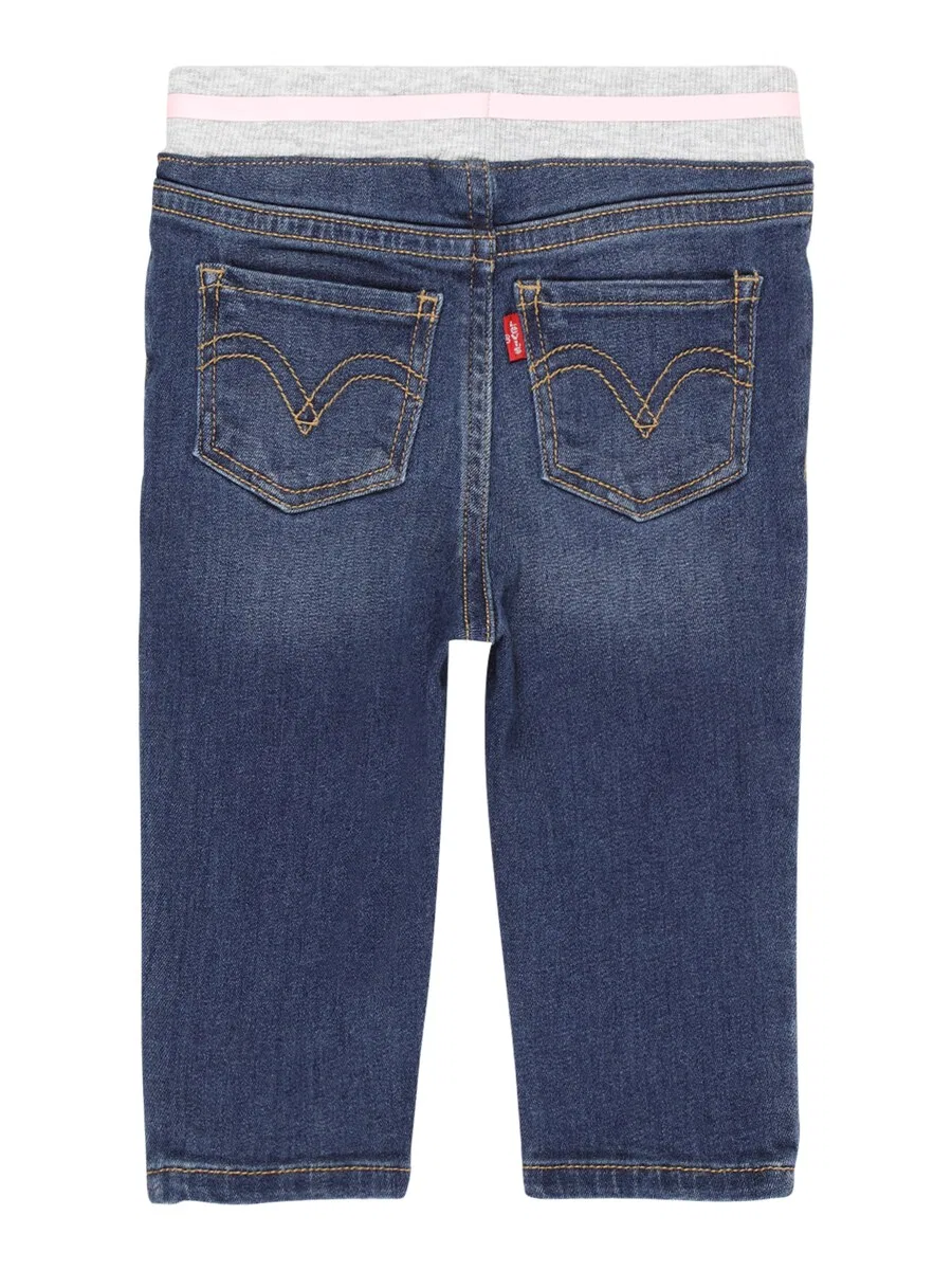 Детские узкие джинсы синего цвета Levi'S Kids — фото 2