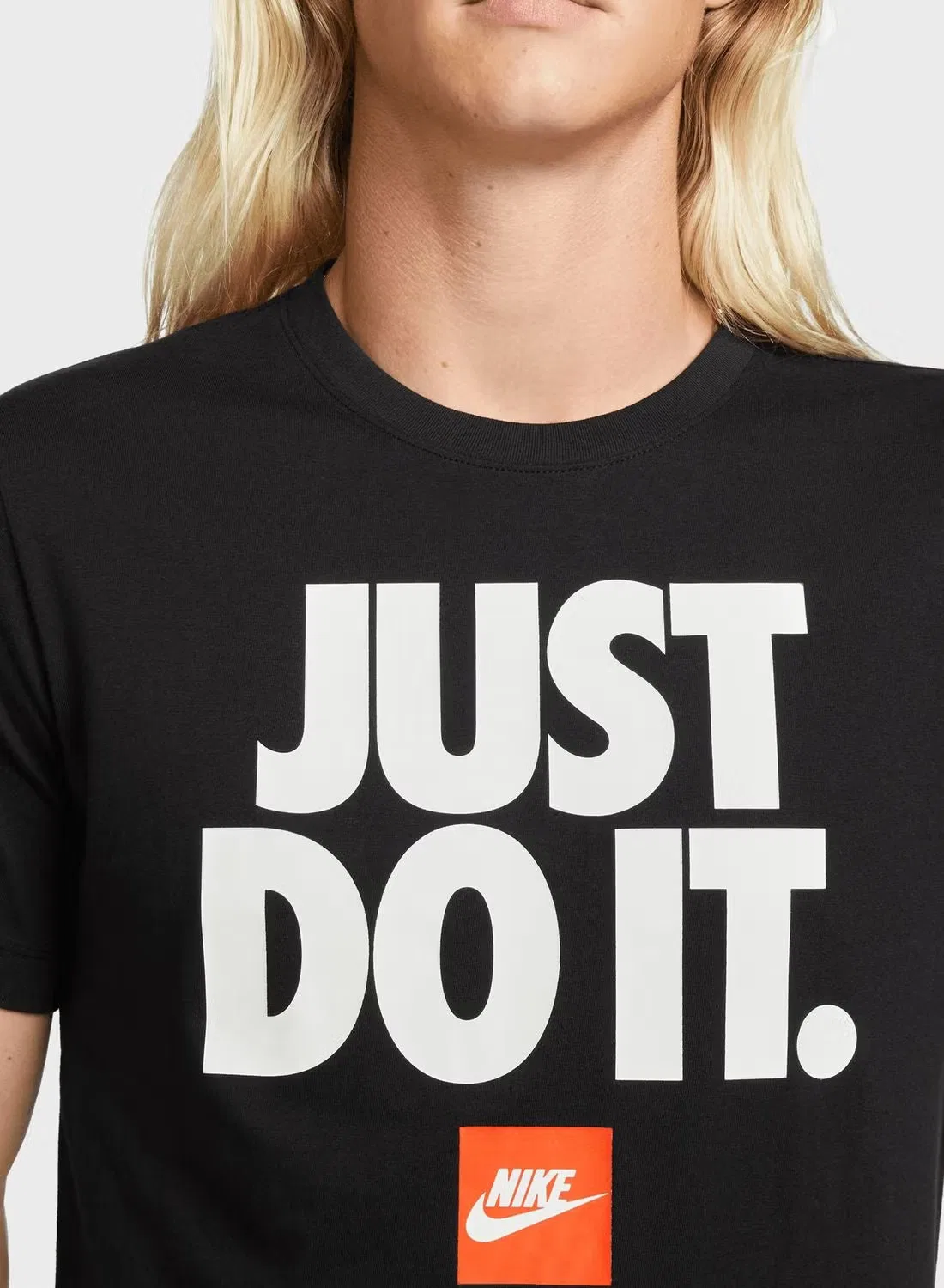 Футболка с принтом слогана Nike NSW Tee Fran JDI Verbiage, черный — фото 3