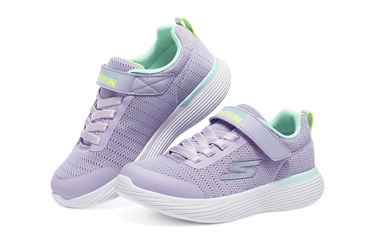 Детские кроссовки с низким верхом, устойчивые к истиранию Skechers, лаванда/многоцветная — фото 3