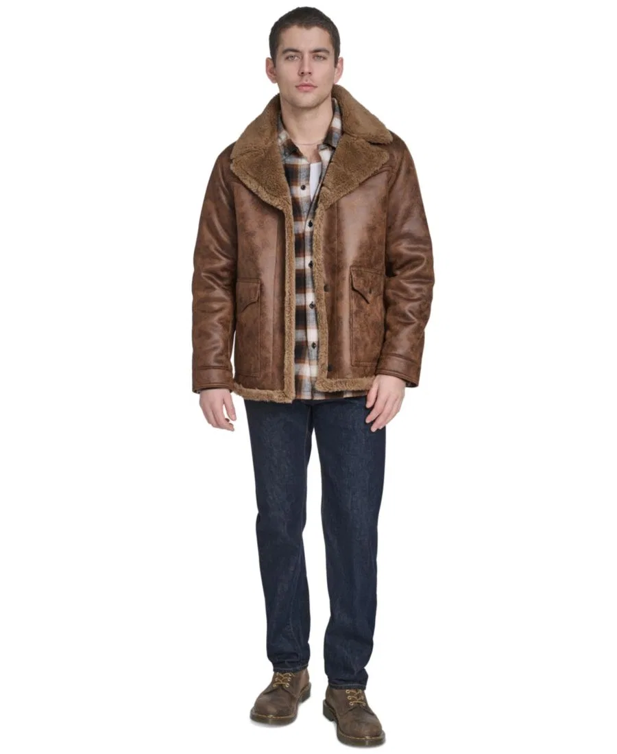 Куртка-ранчер классического кроя с отложным воротником Levi's, Brown — фото 2
