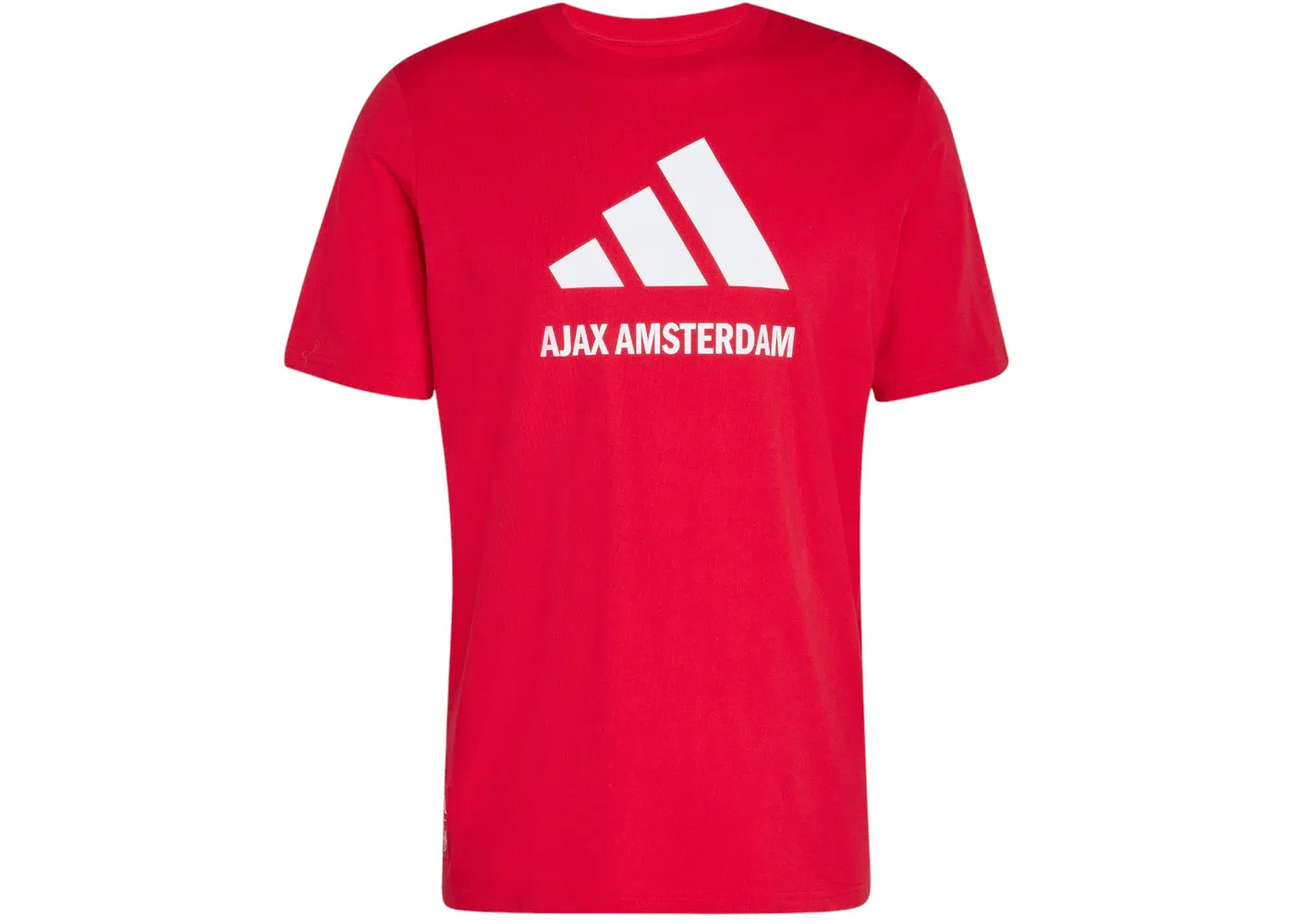 Мужская футболка с принтом Ajax Amsterdam Tee Adidas, Bold Red