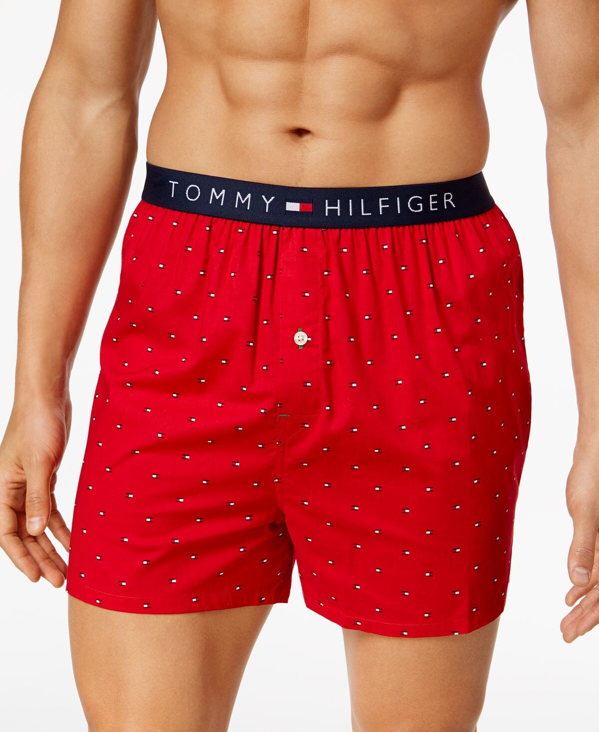 

Мужские хлопковые боксеры с логотипом и флагом Tommy Hilfiger