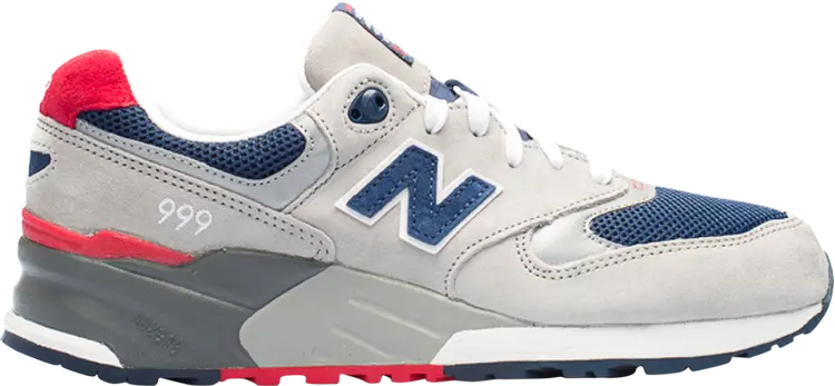 

Кроссовки New Balance 999, серый/синий/розовый