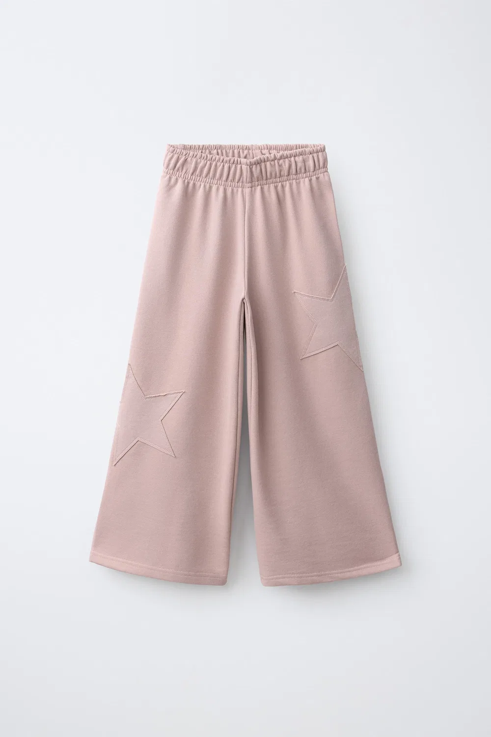 Широкие брюки с нашивкой в виде звезды ZARA, Pink