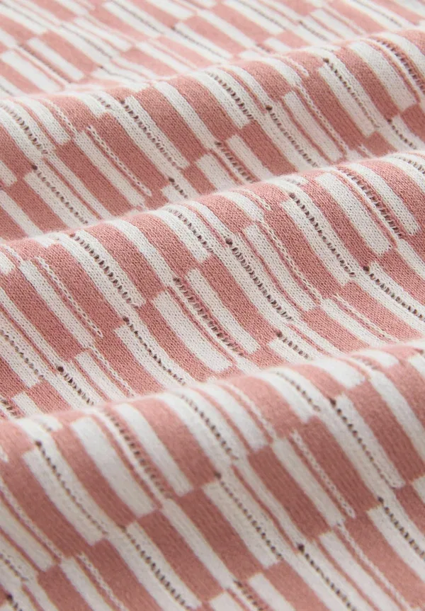 Футболка поло хлопок Next Pink White, белый/розовый — фото 3