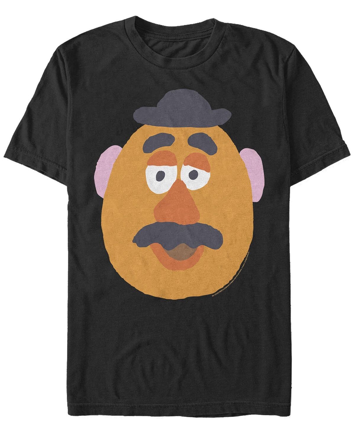 

Мужская футболка с круглым вырезом и короткими рукавами mr. potato big face Fifth Sun, черный