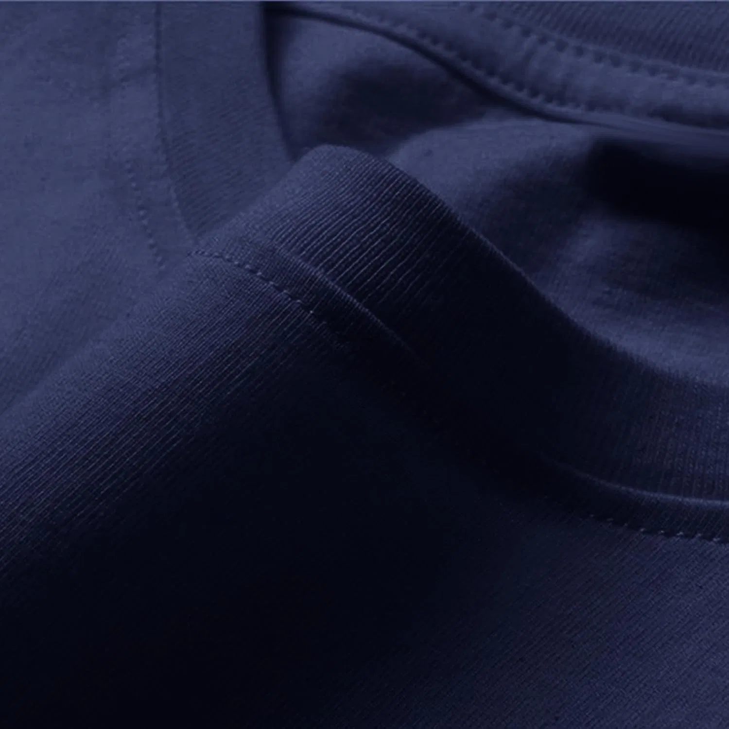 Мужская длинная футболка с круглым вырезом Cotton, Navy — фото 4