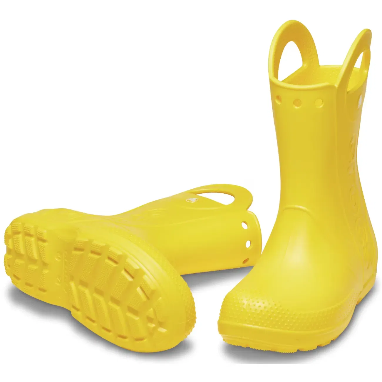 Детские резиновые сапоги Handle It Rain Boot K Crocs, Yellow — фото 2