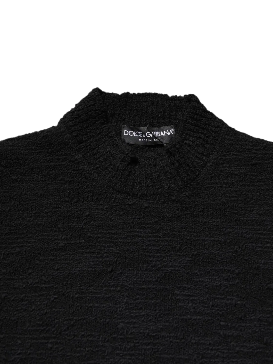 Dolce & Gabbana Свитер с воротником-стойкой черный — фото 2
