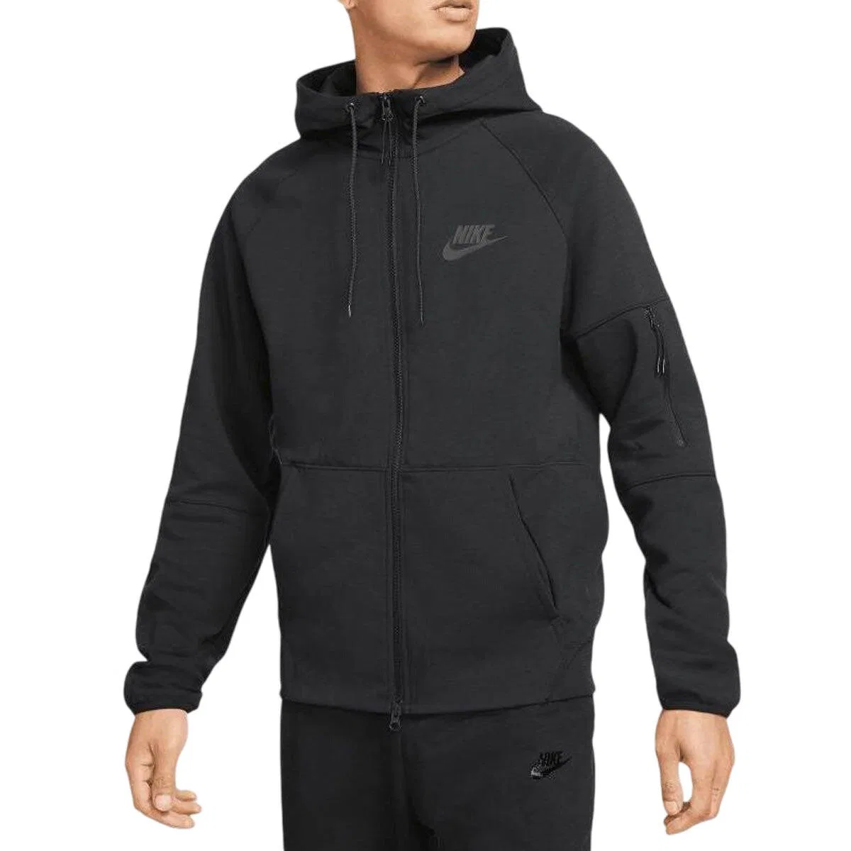 Мужское худи с капюшоном Tech Fleece Nike, Цвет: Schwarz — фото 2