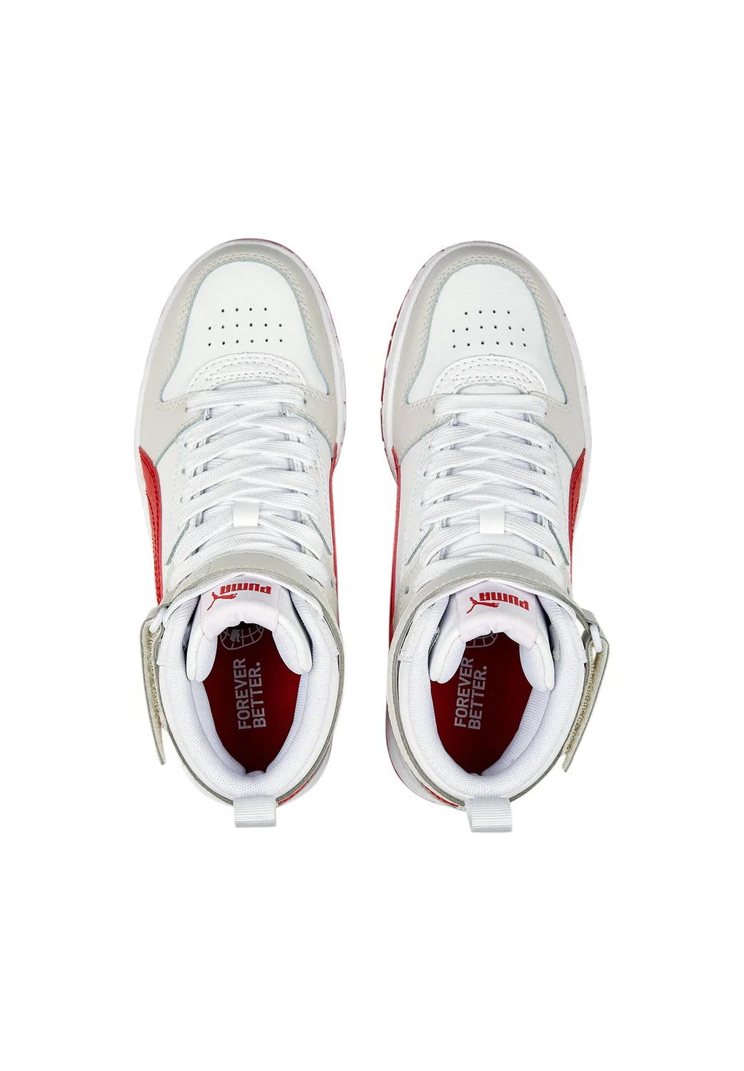 Детские кроссовки с высоким верхом Puma RBD Game JR, Weiss Rot — фото 4