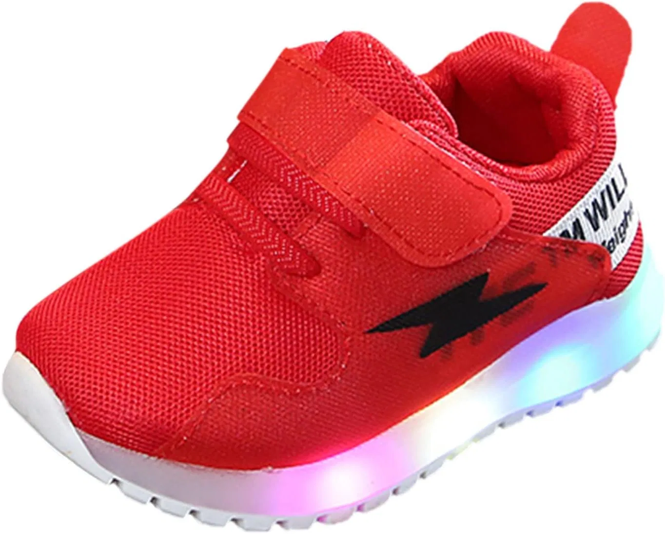 Детские кроссовки для девочек с подсветкой IWIHMIV, Red