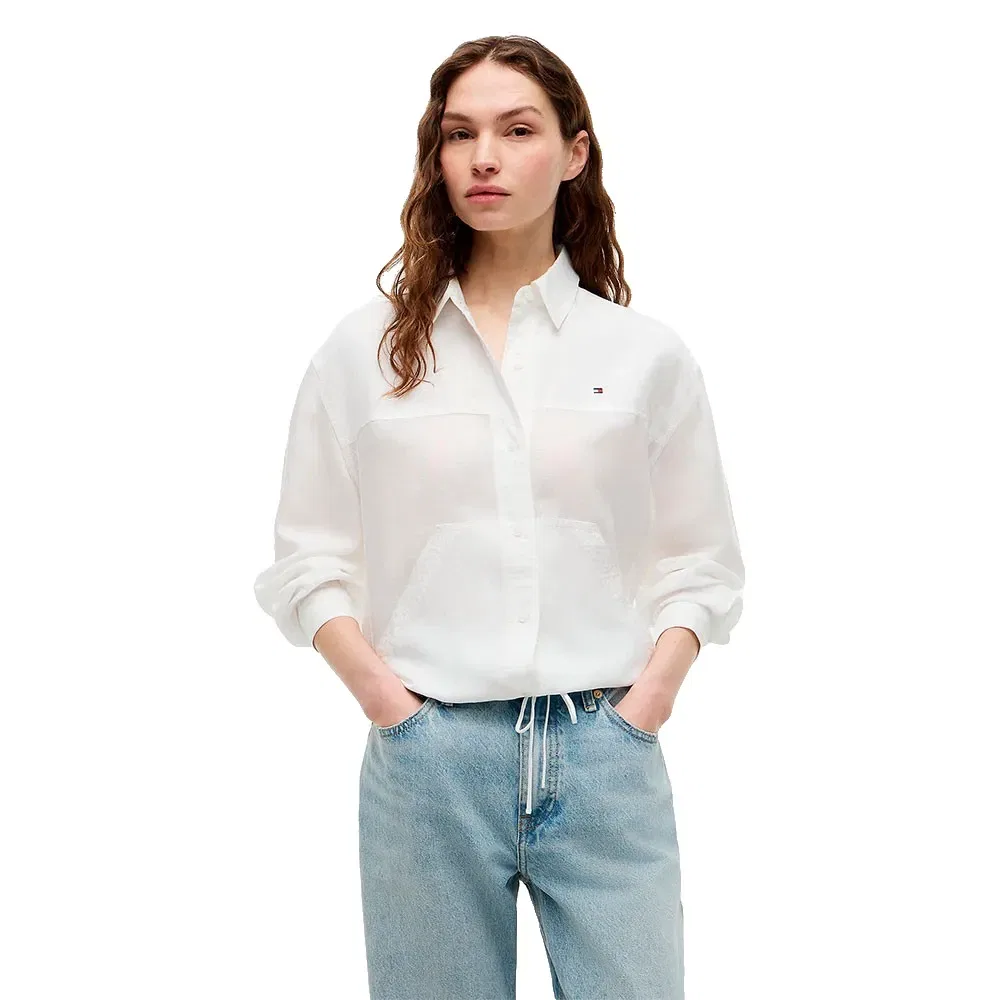 Женская рубашка с длинным рукавом Tommy hilfiger, White