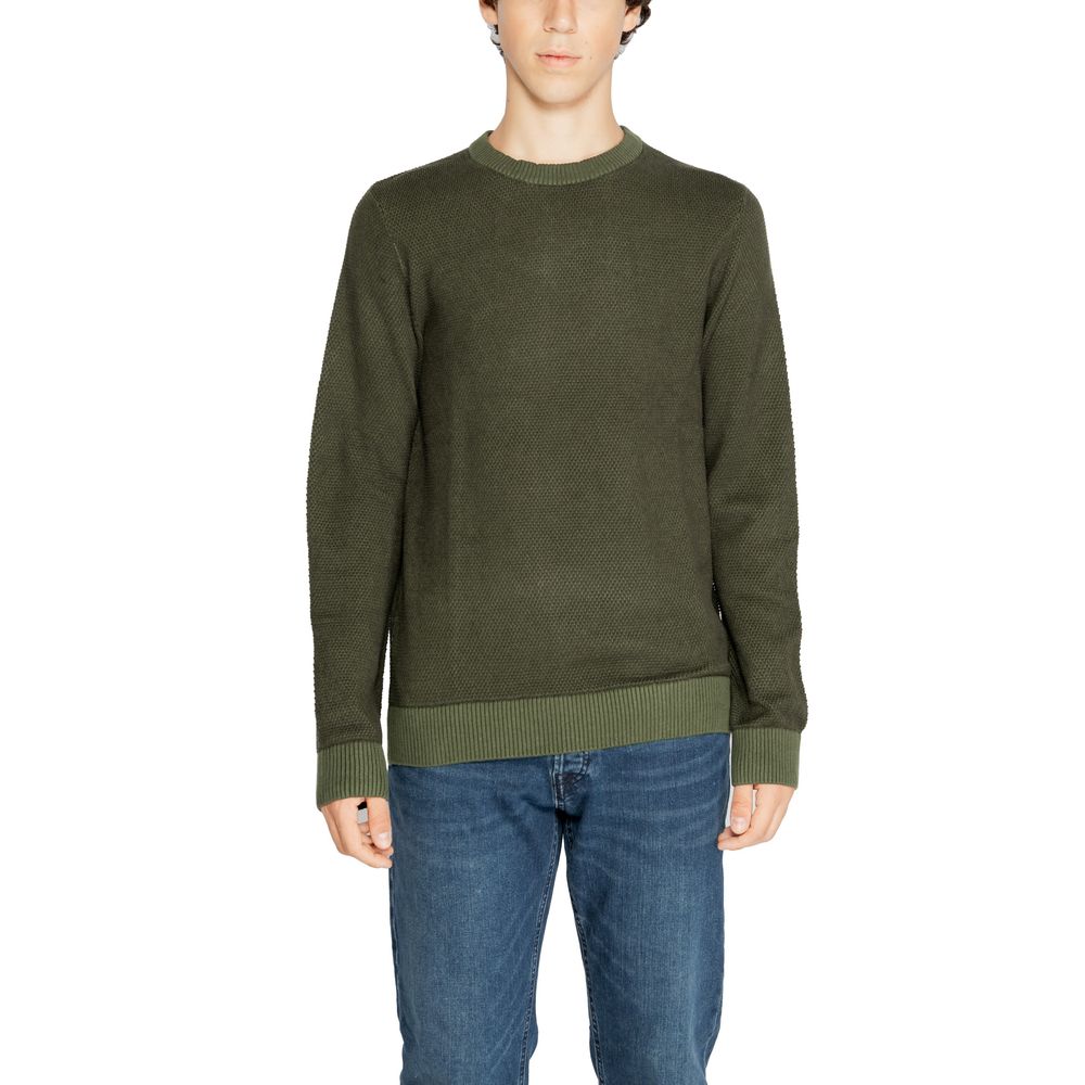 

Зеленый хлопковый свитер Jack & Jones