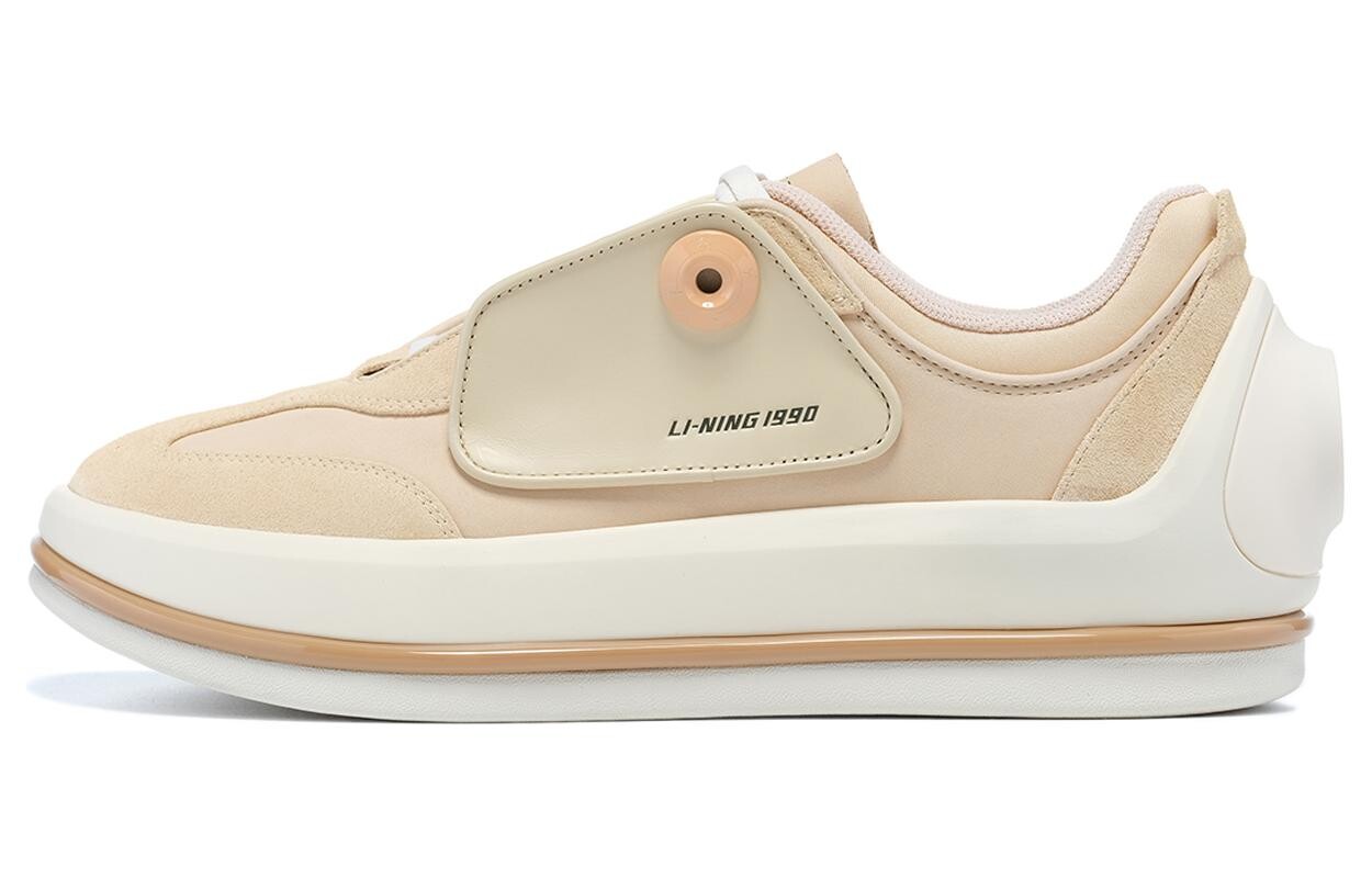 

Кроссовки LI-NING 1990 Skateboarding Shoes Women's Low-top Almond Khaki, хаки