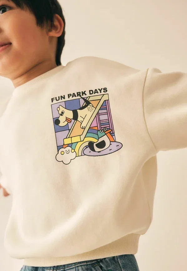 Свитшот с принтом Sweatshirt Next ecru, экрю — фото 2
