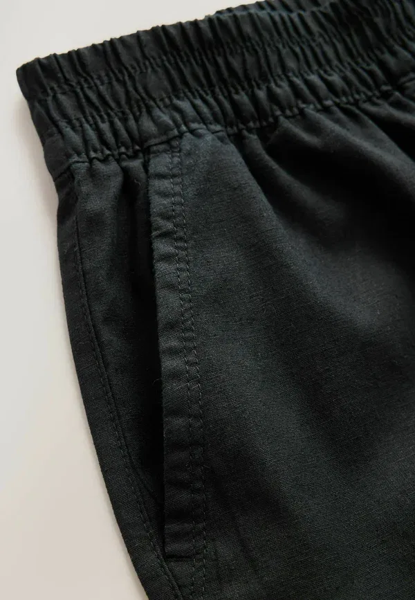 Брюки из льна и вискозы Trousers Next, черный — фото 2