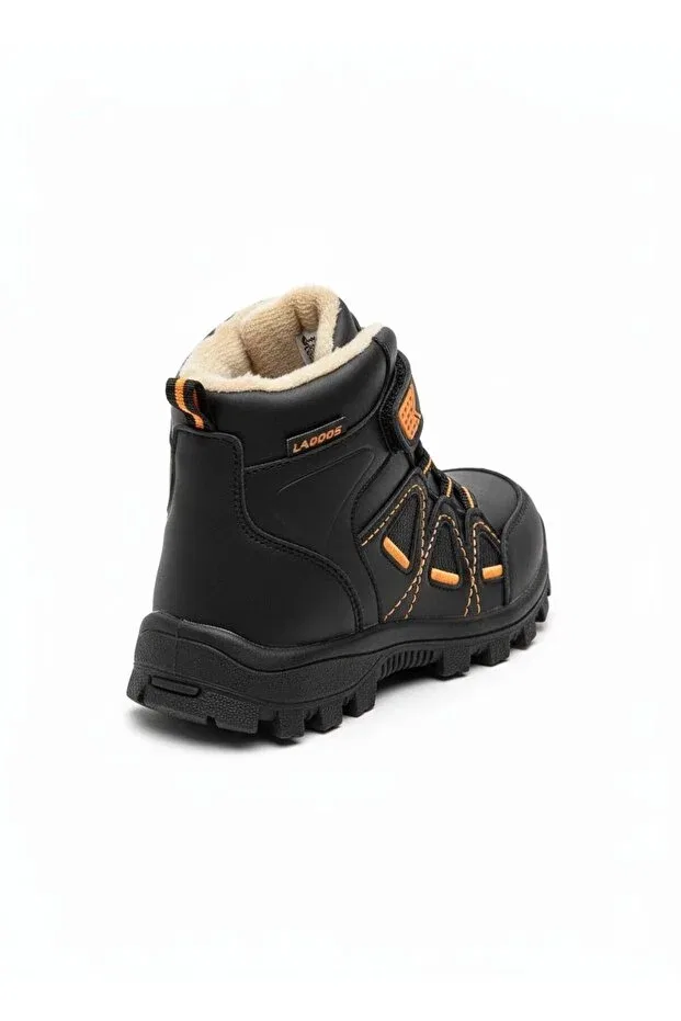 Детские ботинки для мальчиков и девочек с принтом Lagoos Sport, Orange-Black — фото 2