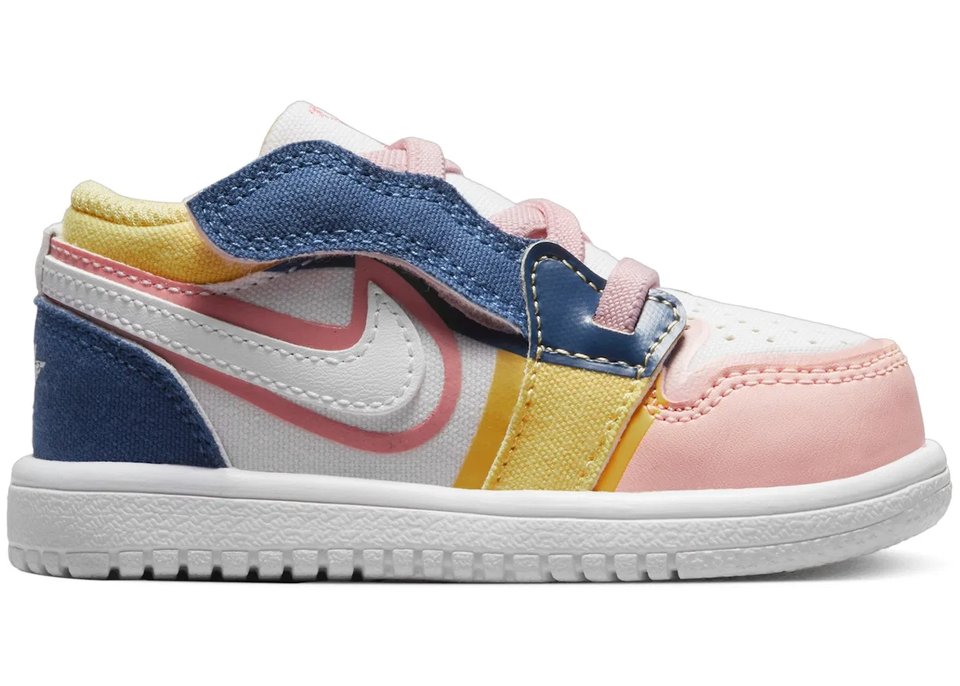 Детские кроссовки Lifestyle Jordan 1 Low ALT SE Jordan, White French Blue Topaz Gold Coral Chalk