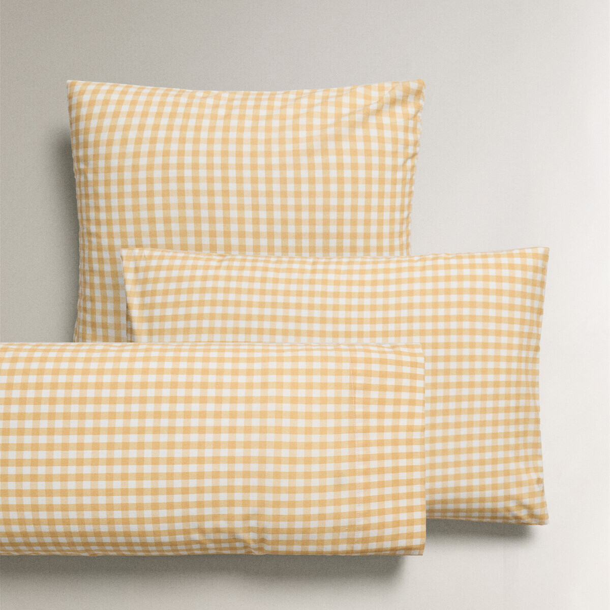 

Наволочка Zara Home Cotton Check, желтый
