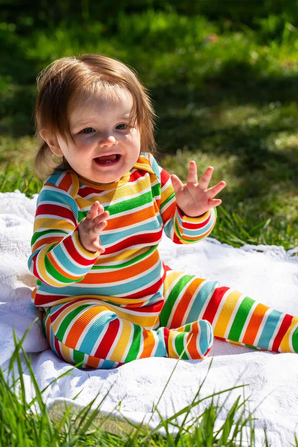 Детский боди-комбинезон с ребристой текстурой Easy dressing rib Frugi, Multi — фото 4