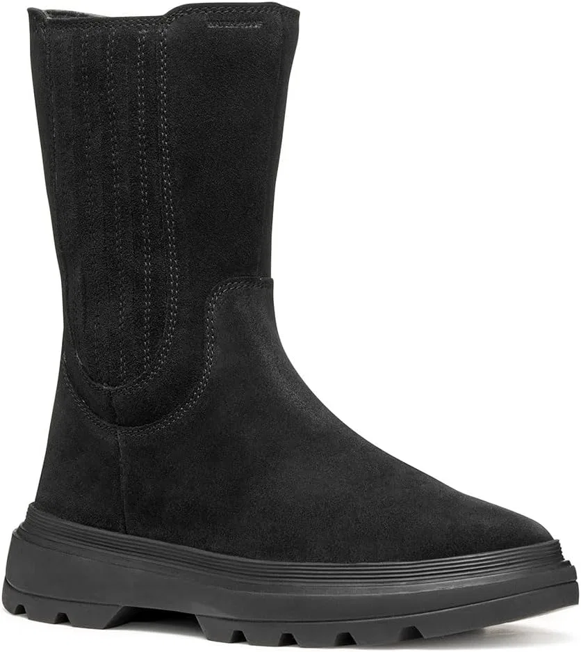 Детские ботинки для девочек с принтом J Kiddartah Girl Wpf Geox, Black — фото 2