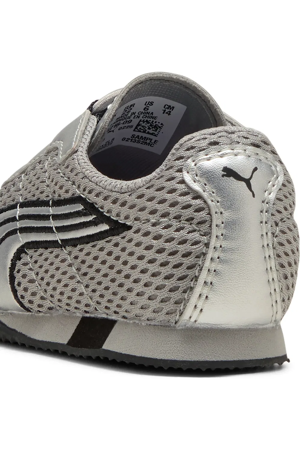 Детские кроссовки из текстиля и кожи H-Street OG PUMA, Gray Echo/Puma Silver — фото 3