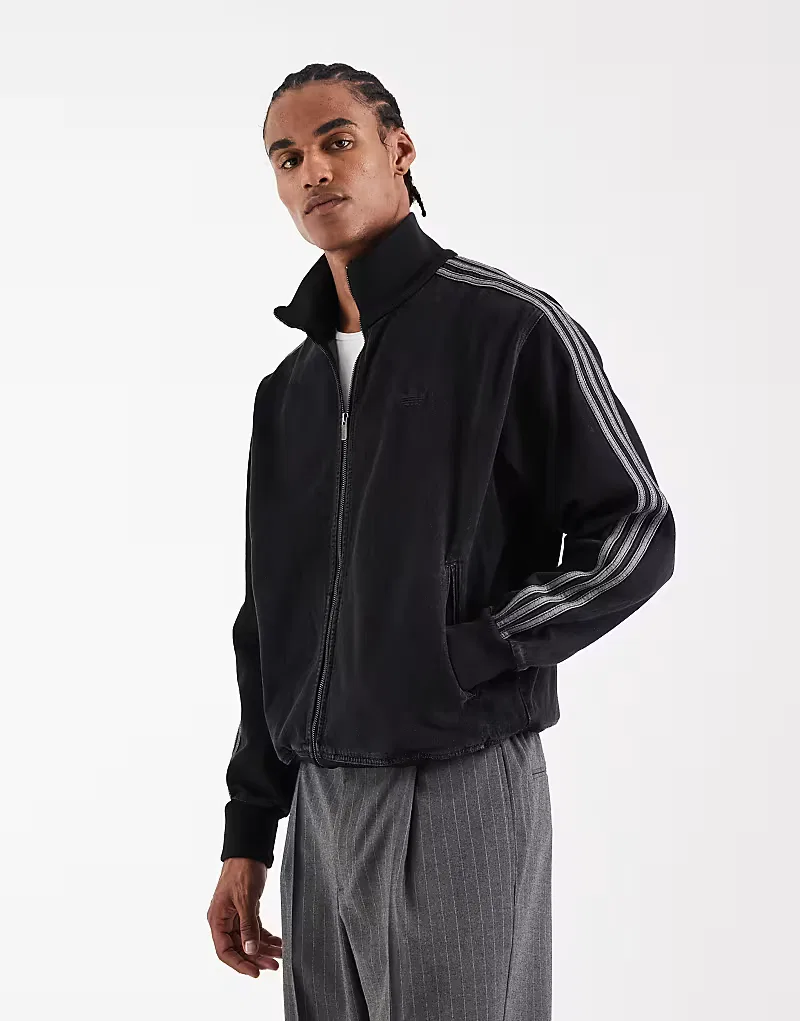 Куртка спортивная джинсовая Firebird Adidas Originals, черный