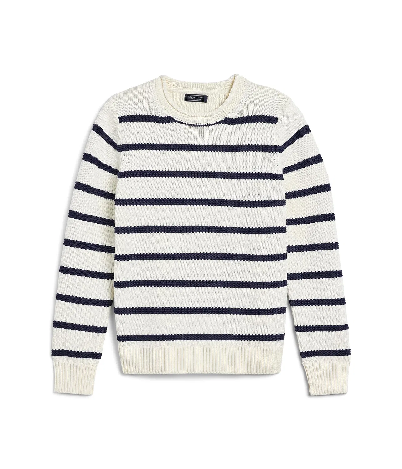 Свитер с высоким воротником (для малышей/детей постарше) Vineyard Vines Kids, Marshmallow/Navy