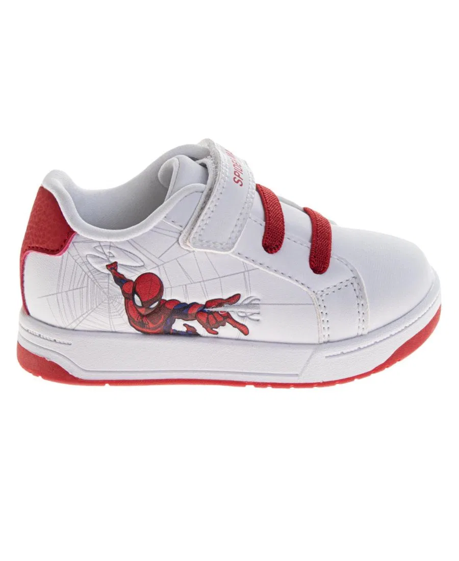 Кроссовки детские с принтом Spider-Man, модель Web-Slinger Sneakers Spider-Man, White Red — фото 2