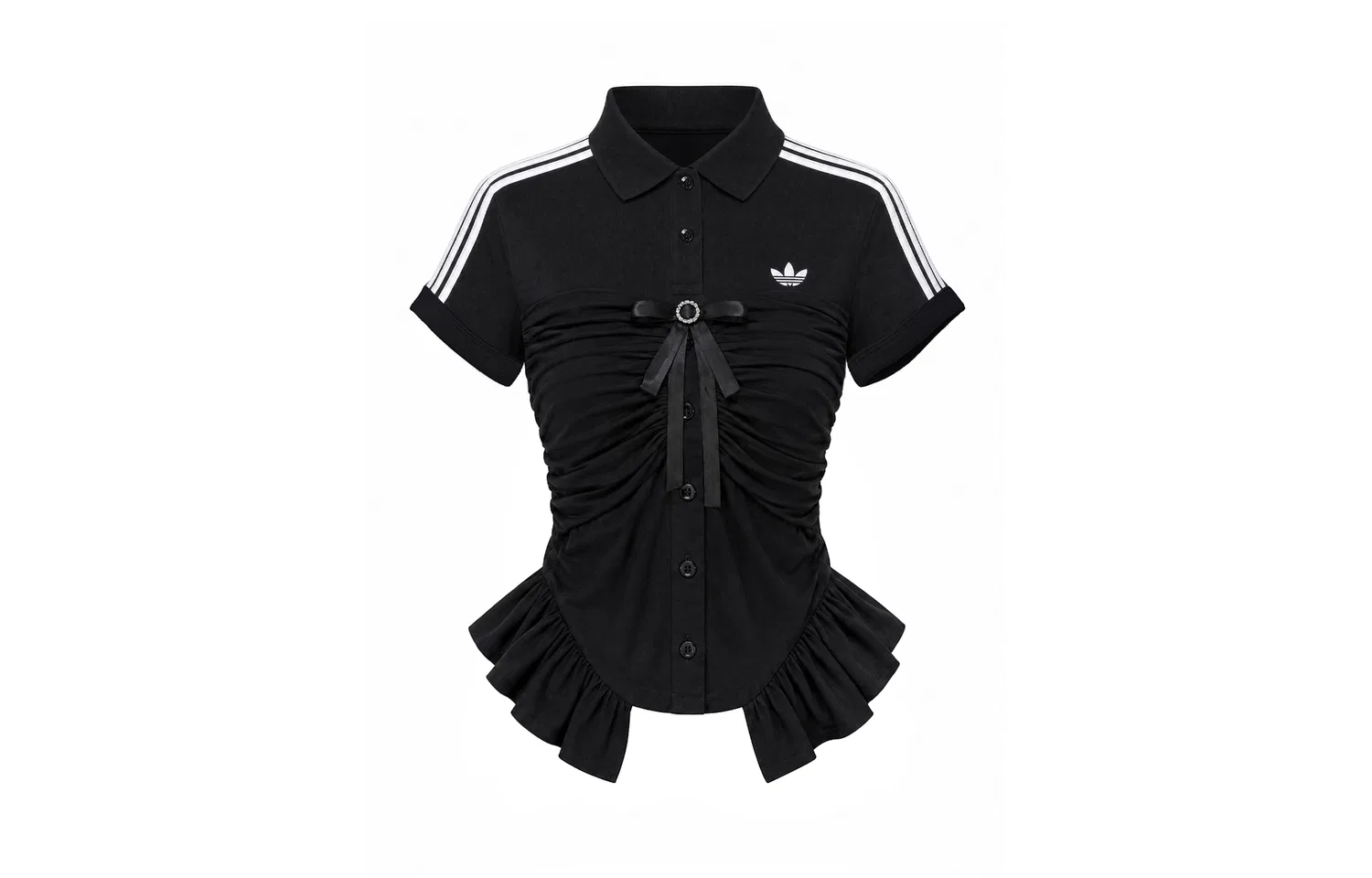 Женская футболка-поло с принтом Nameless Lake Adidas Originals, Black
