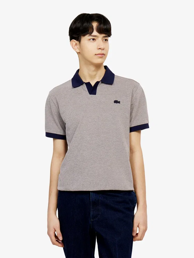 Футболка поло Lacoste с открытым воротником, базовая, Antique Gold