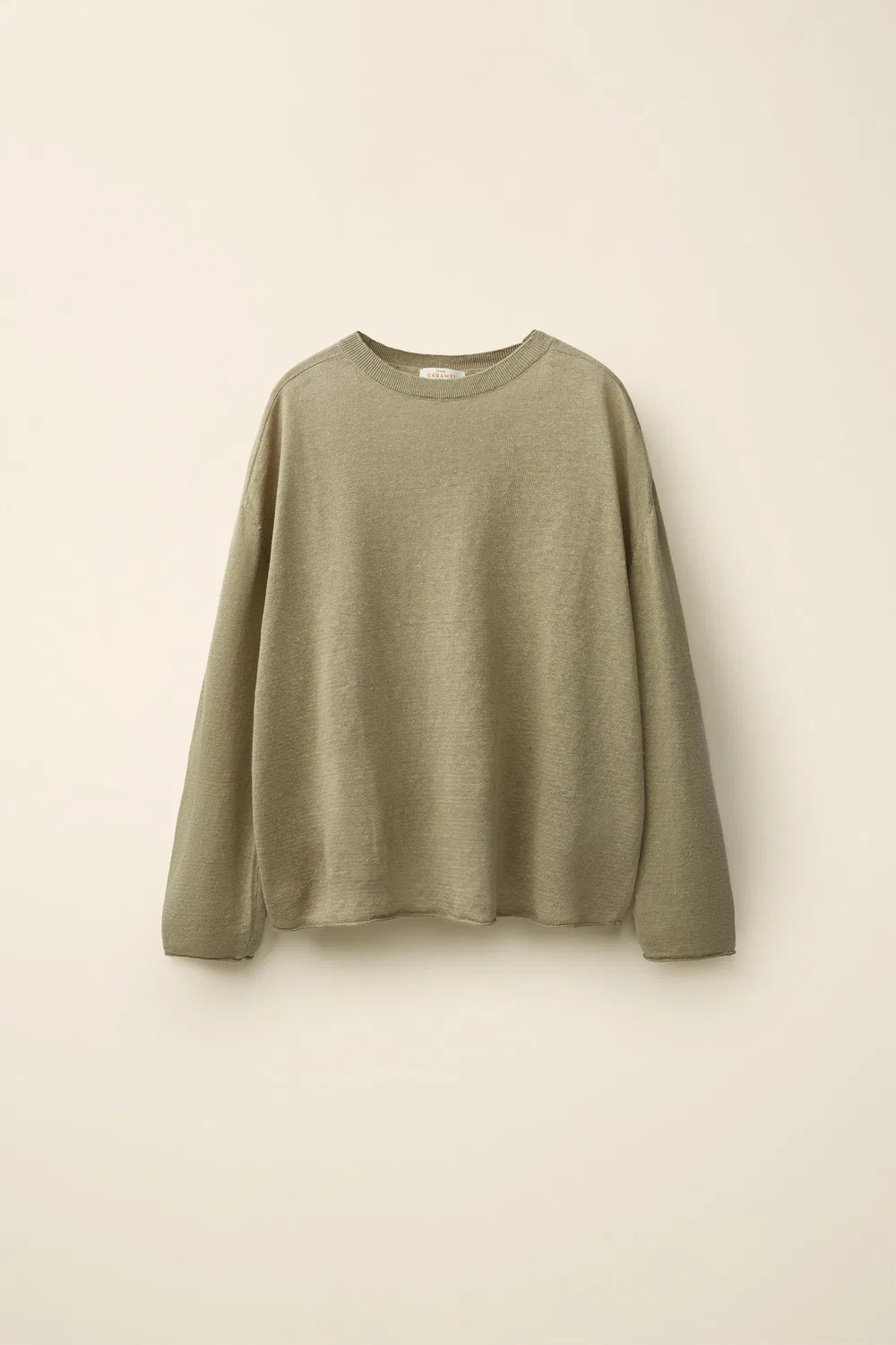 Джемпер из 100% льна, созданный в сотрудничестве Caramel London и Zara., Khaki — фото 4