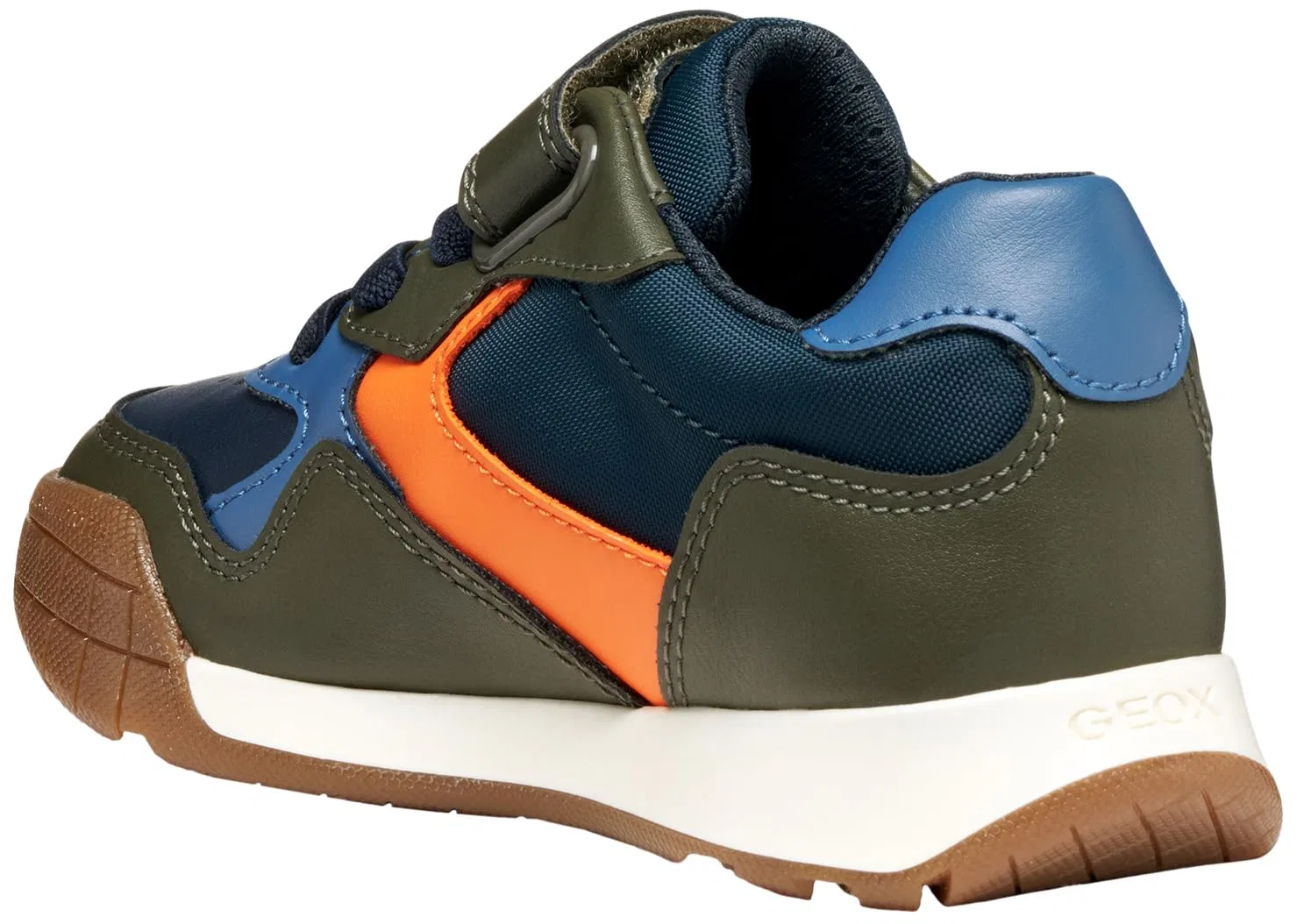 Детские кроссовки для мальчиков с дышащим верхом J Rann-e Boy Geox, Military Orange — фото 3