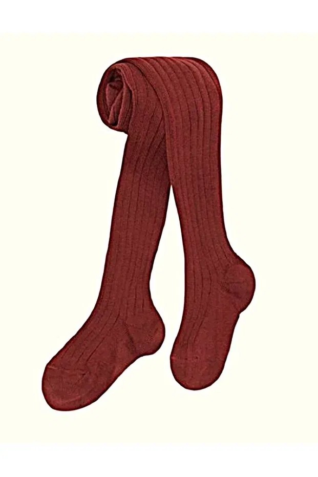 Детские колготки для девочек хлопковые Ribbed baby pantyhose / children's pantyhose Bebeğime Çorap, Brown