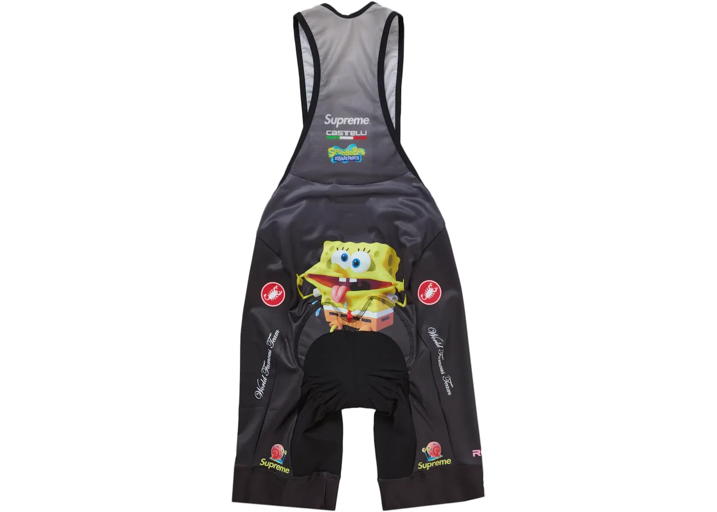 Мужской велосипедный комбинезон с принтом SpongeBob SquarePants Supreme, Black — фото 2