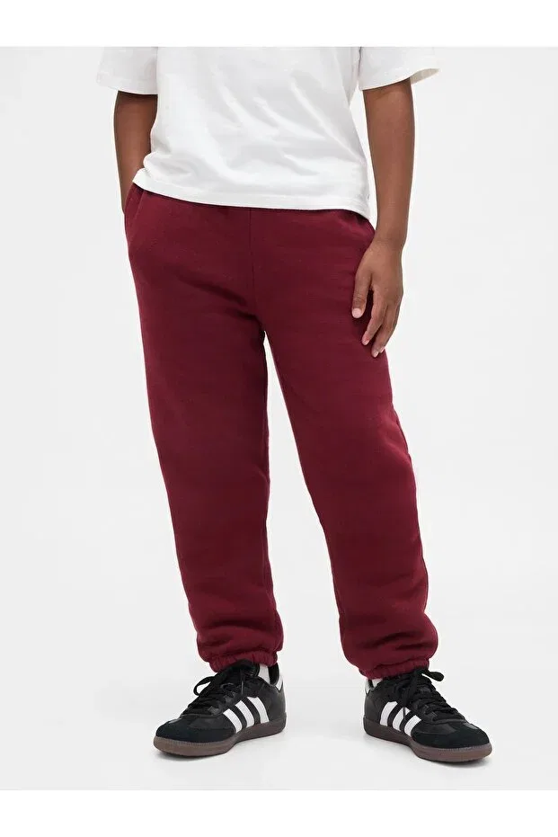 Детские спортивные штаны для мальчиков с начесом Relaxed Fit Gap, Red-003 — фото 3