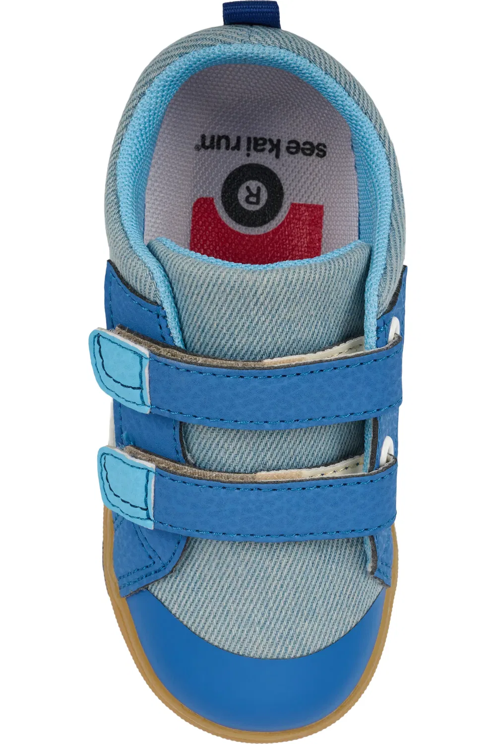 Кроссовки детские на шнуровке Riley See Kai Run, Washed Denim — фото 4