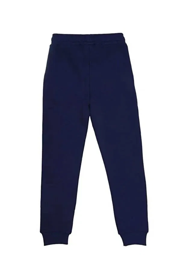 Детские спортивные штаны для мальчиков с эластичным манжетом Benetton, Navy Blue — фото 2
