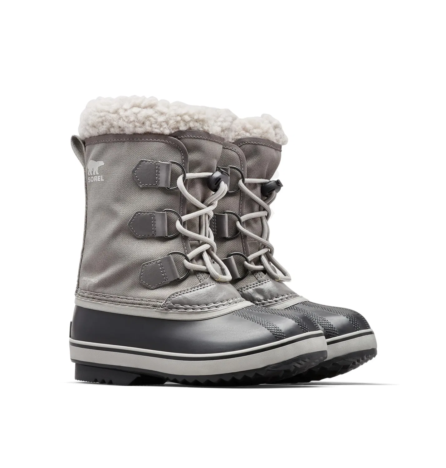 Детские зимние ботинки для мальчиков водонепроницаемые Yoot Pac Nylon Waterproof Sorel, Grey Quarry X Dove