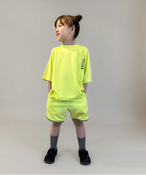 Детские шорты с принтом CoolMax GAME GROOVY COLORS, Yellow